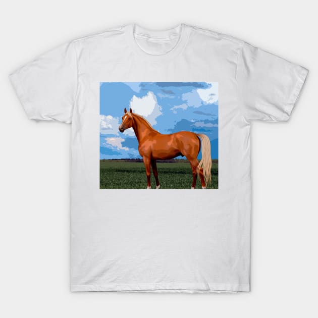 Brown Horse T-Shirt by PjesusArt